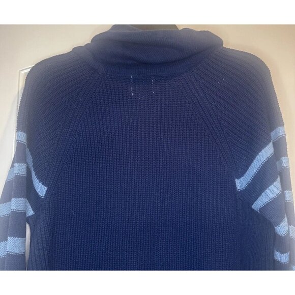 St Johns Bay Women’s Blue Pullover Sweater Cowl Neck Drawstring Pockets Sz M NEW - Picture 5 of 10